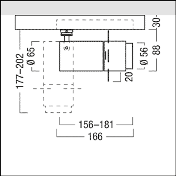 SUP2 L PROJ LED1000-930 FRM DIM TLVH BK - LED spotlight (projector) image 3
