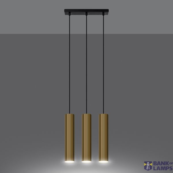 HANGING LAMP LAGOS 3 GOLDEN GLOSS GU10 3X10W IP20 image 9