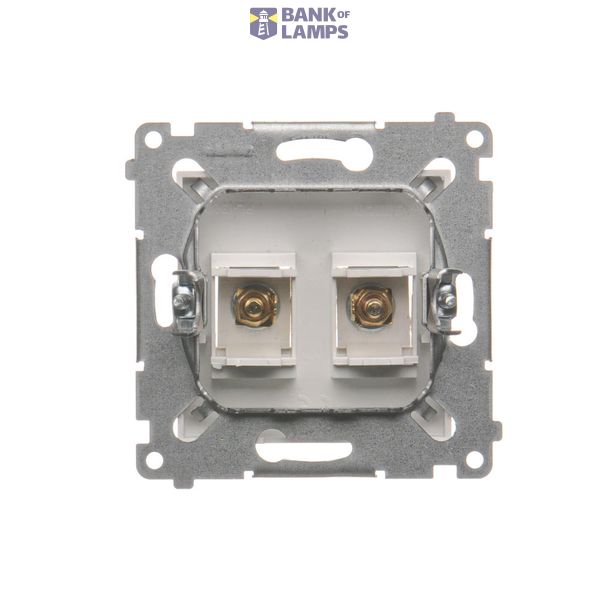 Double intermediate switch, (module), 10AX, quick connection, anthracite, metalic image 1