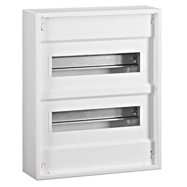 Wall-mounting distribution board, 2-row - 24MW, without door image 1