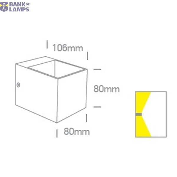 BLACK G9 6W WALL LIGHT image 2