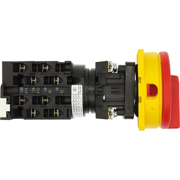 T0-4-8344/IVS On-Off switch, T0, 20 A, service distribution board mounting, 4 contact unit(s), 8-pole, with black thumb grip and front plate image 19