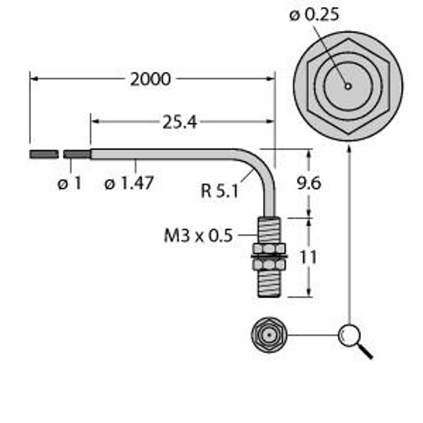 Plastic Fiber Single Conductor — Jacketed Optical Cable Made of Plastic Fiber   PIAT16U image 1