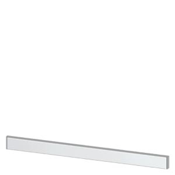SIVACON, trim strip, W: 800 mm, under the door, light gray image 1