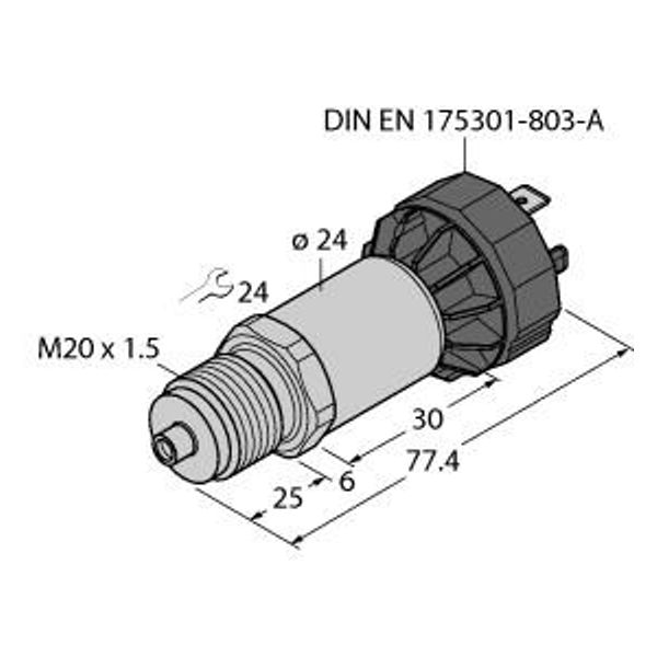 Pressure Transmitter With Current Output (2-Wire)   PT1000R-2020-IX-DA91 image 1