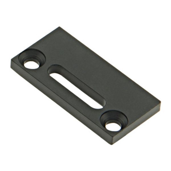 Profile end cap TBF flat with longhole black image 1