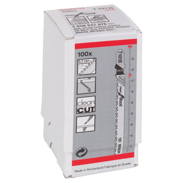 Jigsaw blade T 101 B Clean for Wood 100 pcs. image 2