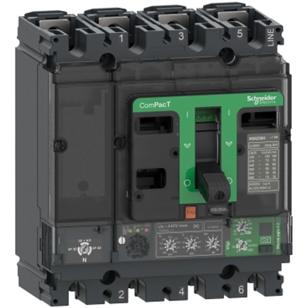 NSX100H 70kA AC 4P4D 100A 4.2 image 1