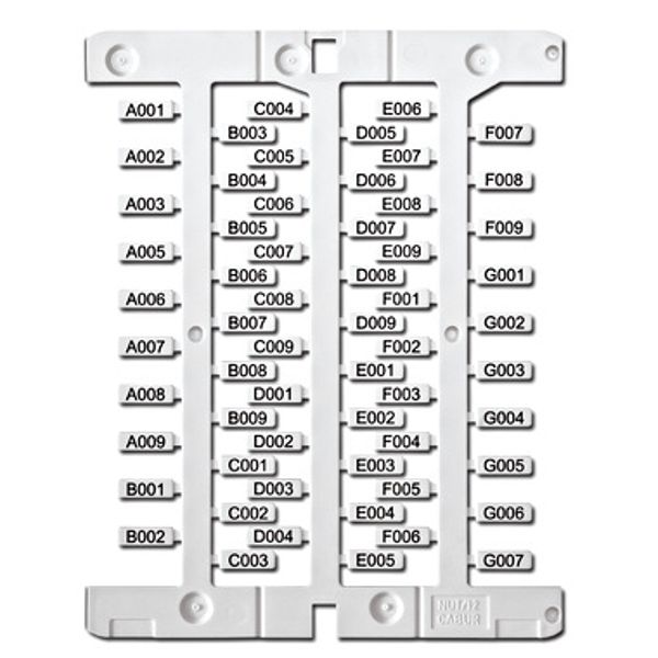 Cable label 4x12mm, weiá, for SmartPrintPlus image 1