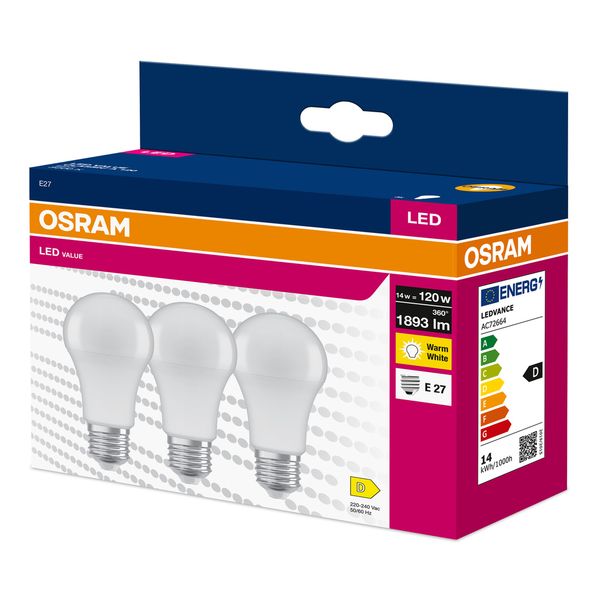 VALUECLA120 14W/830 230VFR E27 FS3 OSRAM image 2