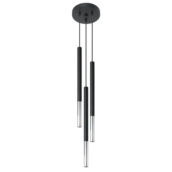 MOSAIC HANGING LAMP 3P BLACK/CHROME G9 3X40W IP20 image 1