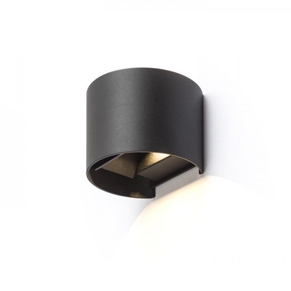 TITO R DIMM wall black 230V LED 2x3W IP65 3000K image 1