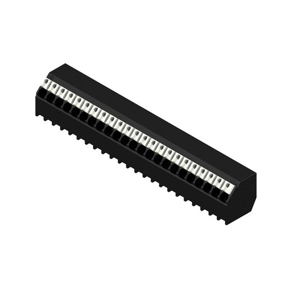 Printed circuit board terminals, 3.50 mm, Number of poles: 23, 135°, Solder pin length (l): 1.5 mm, black, PUSH IN with actuator, Clamping range, max. : 1.5 mm², Tube image 3