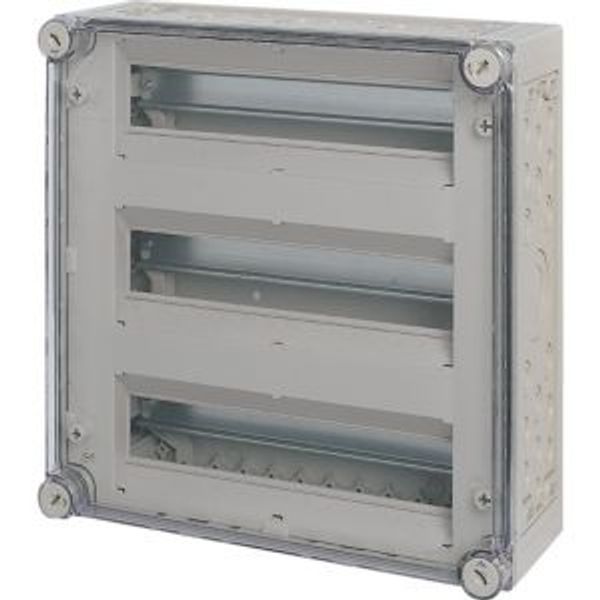 AV/I44-125 MCB enclosure, IP65, mounting rail vertical, HxWxD=375x375x150mm image 2