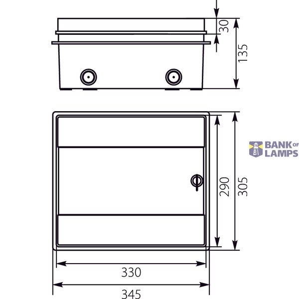 Hermetic switchboard RHp-12/ZB image 1
