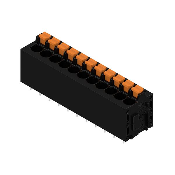 Printed circuit board terminals, 5.08 mm, Number of poles: 11, 180°, Solder pin length (l): 3.5 mm, tinned, black, PUSH IN with actuator, Clamping range, max. : 2.5 mm², Box image 3