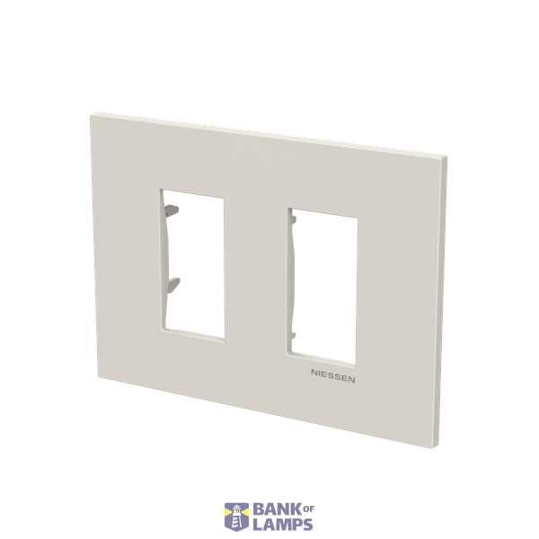 Frame - 1-gang / 1+1-module - Niessen logo - S - Dune image 2