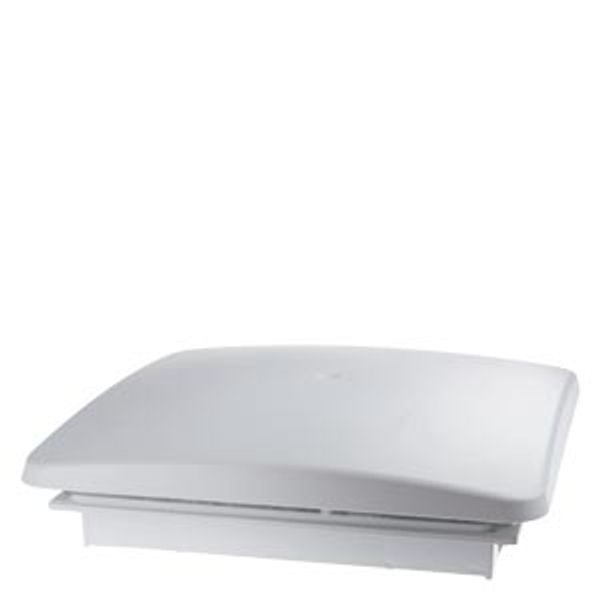 Roof outlet filter, cutout: B: 292 mm, H: 292 mm, RAL 7035, IP54 image 1