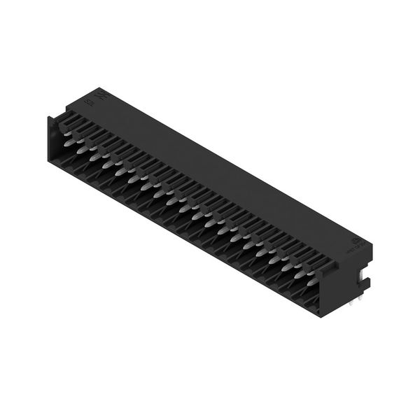 PCB plug-in connector, male header, closed side, THT solder connection, 3.50 mm, Number of poles: 42, 90°, Solder pin length (l): 3.5 mm, tinned, black, Box image 3