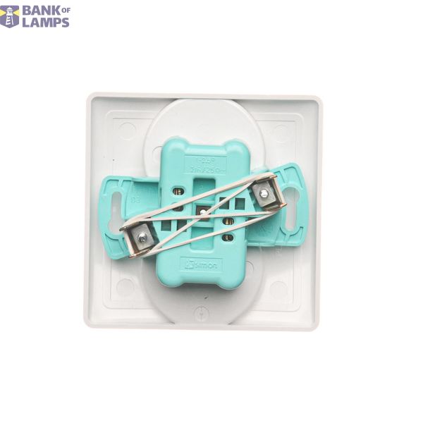 Triple switch with backlight, LED not replaceable Color: blue, (module), 10AX, quick connection, beige image 1