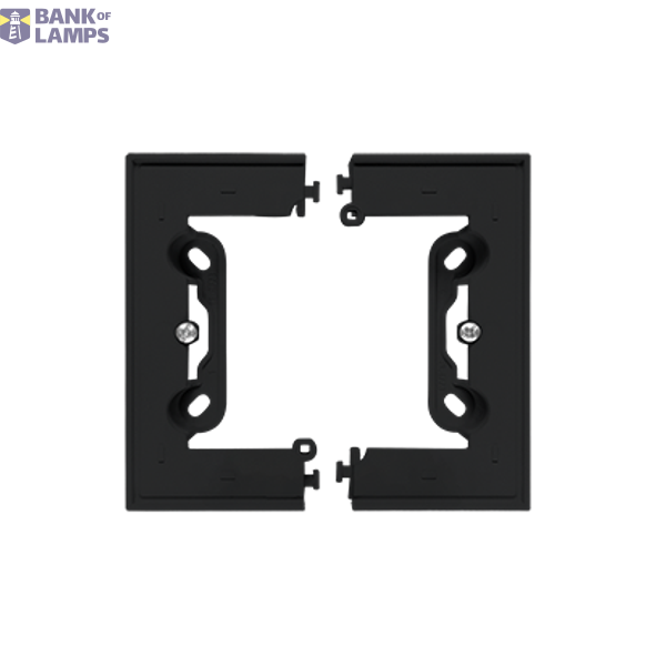 Single surface mounted box - for assembly, black matt image 1