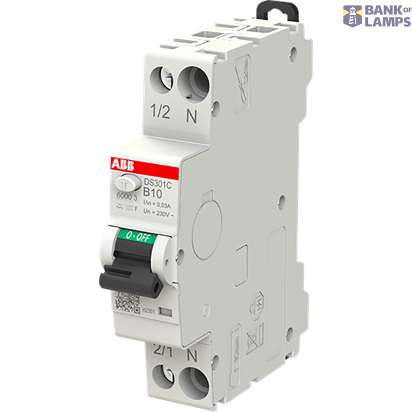Residual current circuit breaker 1P+N, B Char. 10 A, 30ma, 6ka, Type F image 1