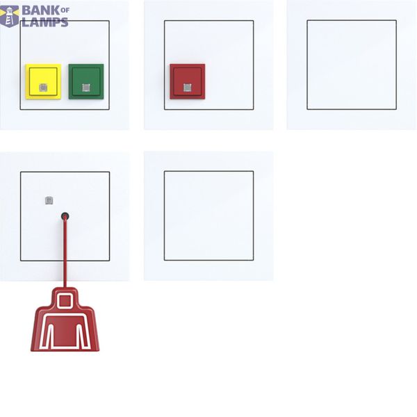 Emergency call set with cover frame, A.x/C.x, light white glossy image 1