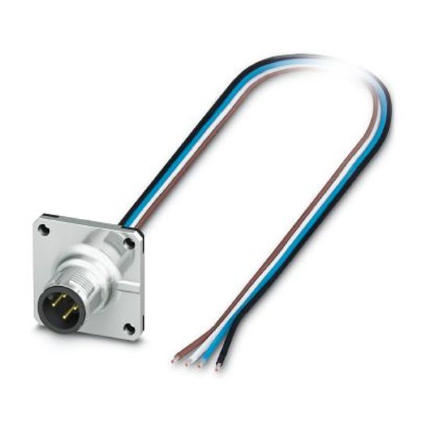 SACC-SQ-M12MS-4CON-25F/0,5 - Device connector front mounting image 2
