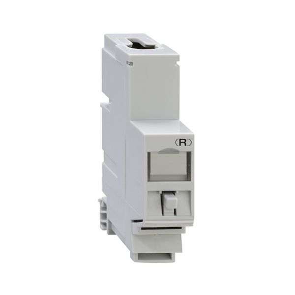 REG-Montageadapter, mit Universalmodul UM-Cat.6A iso A, zur Befestigung auf einer DIN-Normschiene image 1