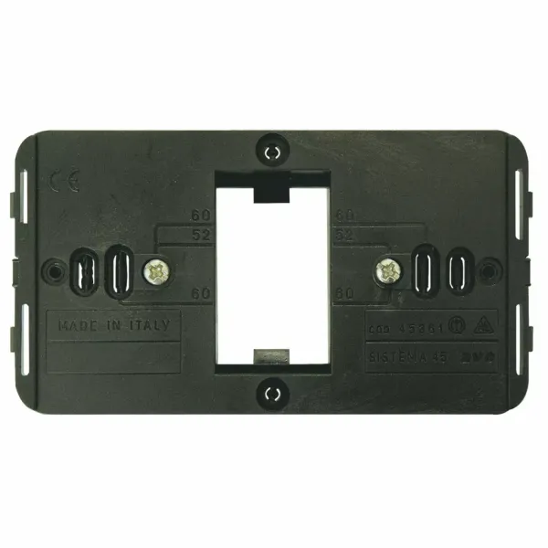 1 gang frame for 60mm round box for plates 45PY01...,  45P01..., 45P31, 45P41, 45P61, 45P71 image 1