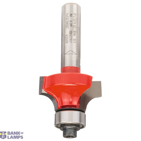 Expert for Wood Rounding over bit, 8 mm, D 25.4 mm, R1 6.35 mm, L 12.7 mm, G 55 mm image 1
