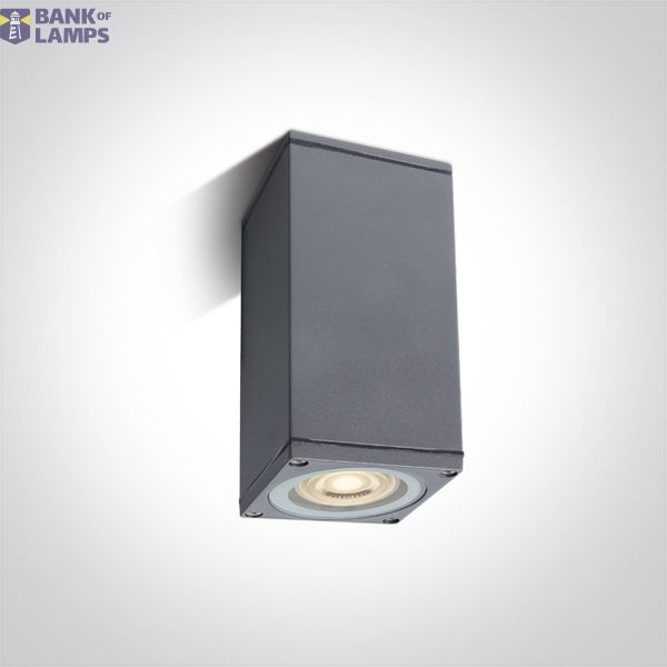GREY CEILING GU10 10W IP54 100-240V image 1