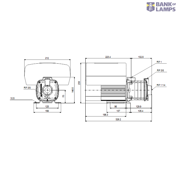 Horizontal multistage pump CME5-3 A-R-A-E-AQQE U-A-D-N 1x230V HR image 3