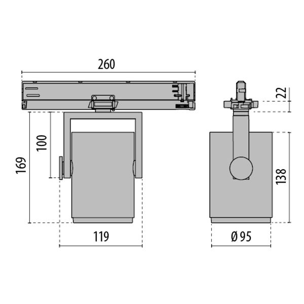 AS425 LED 20W MED. 4000K WIT DALI image 4