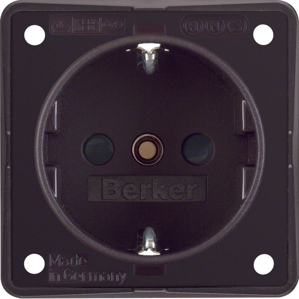 SCHUKO sock. outl., enh. cont. prot., screw term, Int. mod. inserts, b image 1