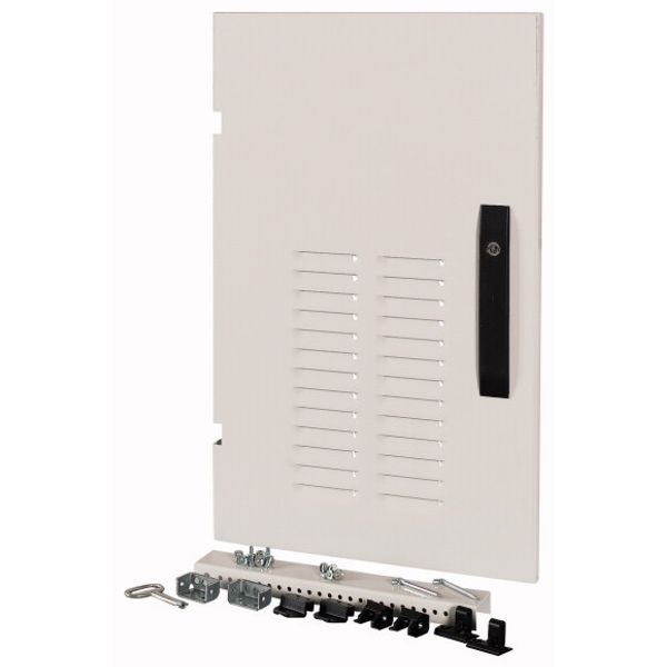 XSDMLV40604 Device area door, ventilated, IP42, left, HxW=600x425mm, grey image 1