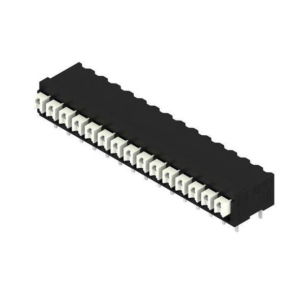Printed circuit board terminals, 3.81 mm, Number of poles: 15, 90°, Solder pin length (l): 3.5 mm, black, PUSH IN with actuator, Clamping range, max. : 1.5 mm², Tube image 4
