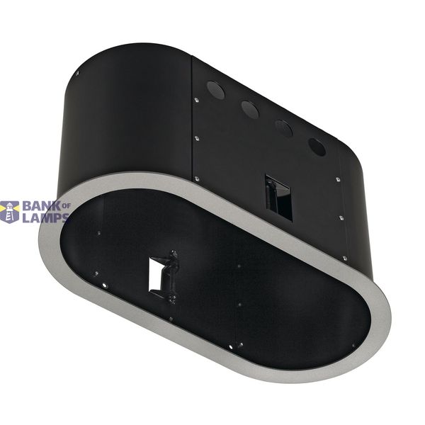 AIXLIGHT PRO II ROUNDFRAME fitting housing steel, silvergrey image 1