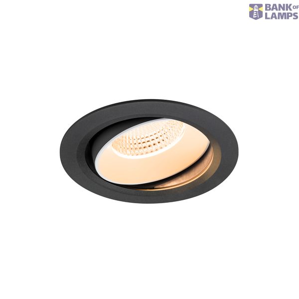 NUMINOS© MOVE XL, recessed CL 2700K, 55ø, IP20 round bl/wh image 1