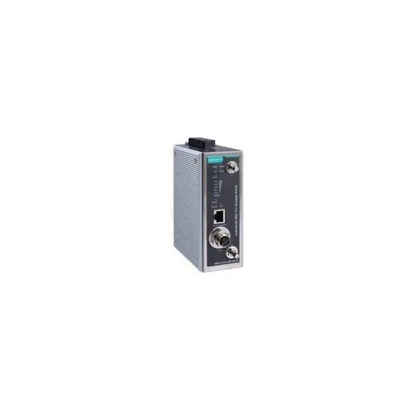 MOXA – AWK-3131A-M12-RTG-US-T – 802.11n railway onboard indoor single radio access point client, US band image 1