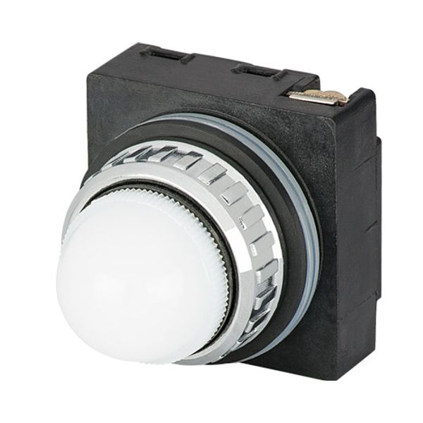 Pilot light, white, without led BA9S, direct supply image 1
