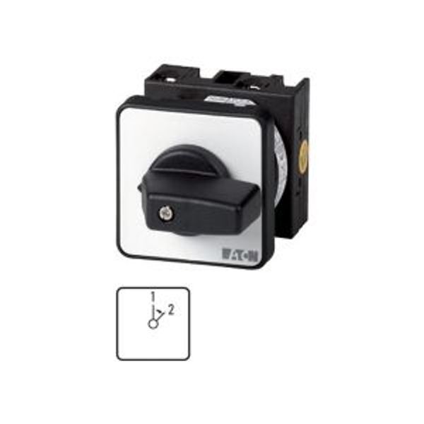 T0-1-8295/E Changeover switches, T0, 20 A, flush mounting, 1 contact unit(s), Contacts: 2, 45 °, momentary, Without 0 (Off) position, With spring-return to 1, 1 image 4