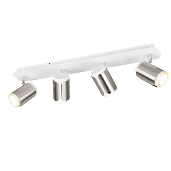 Gillan spotlight 4-pc GU10 brushed steel image 1