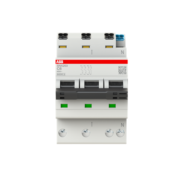 SNX203-C6 Circuit breaker - 3+NP - C - 6 A image 1