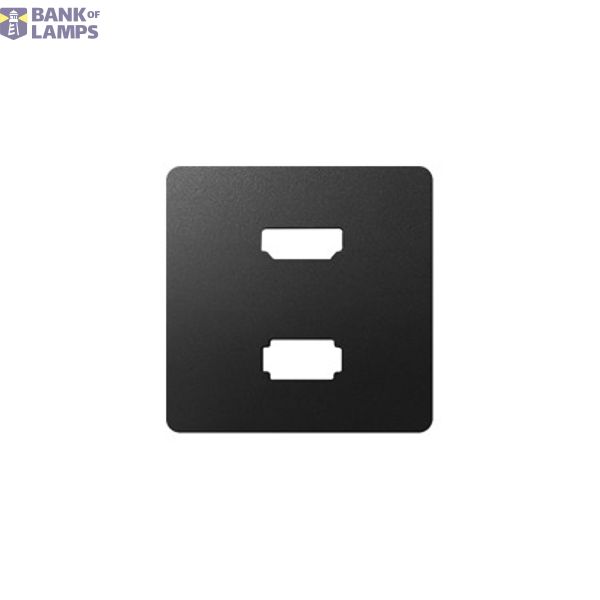 Cover for USB + HDMI (v1.4) socket, female, Graphite image 1
