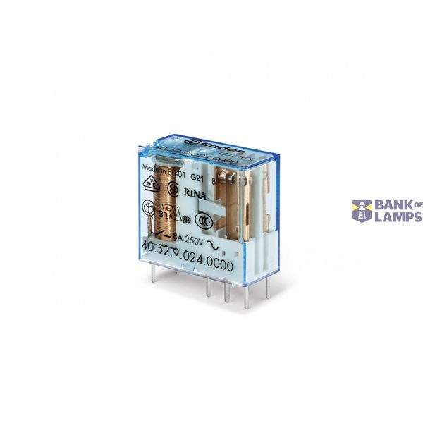 2RT 8A 24V AC/DC PCB Relay image 1