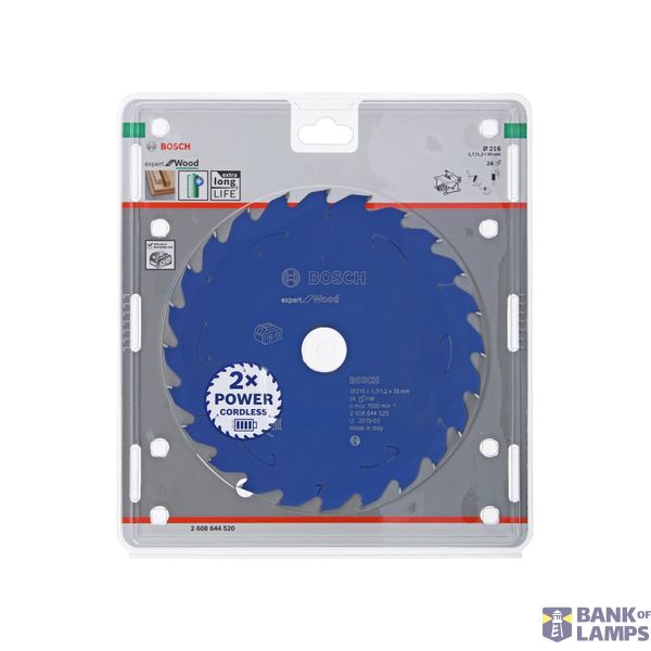 Expert for Wood Circular Saw Blade for Cordless Saws 216x1.7/1.2x30 T24 image 2