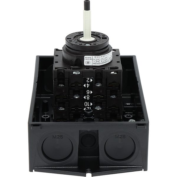 T3-4-8344/I2/SVB Main switch, T3, 32 A, surface mounting, 4 contact unit(s), 8-pole, Emergency switching off function, With red rotary handle and yellow locking ring, image 39