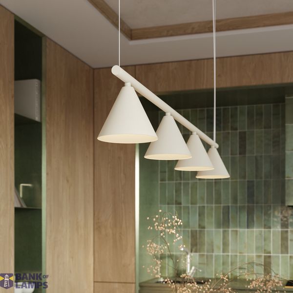 Chandelier NOX 4L beige image 9