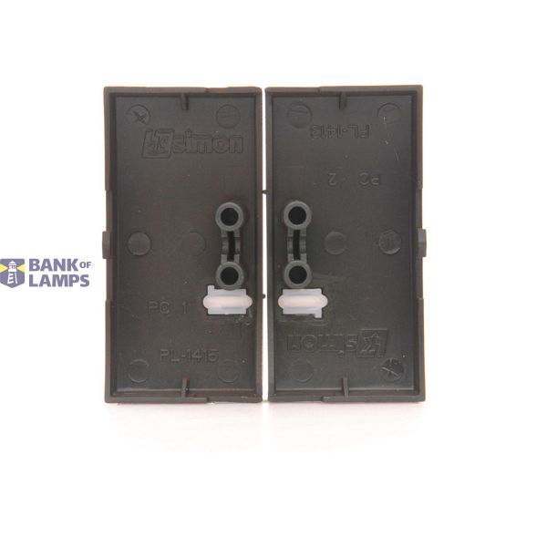 Double button for switches and push buttons, champagne matt image 1